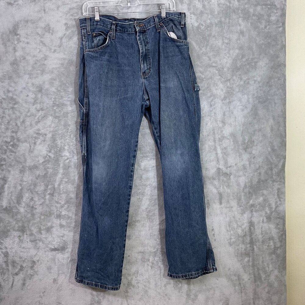 Dickies Men’s Y2k Denim Carpenter Jeans Size 34x30 Blue *